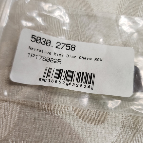 LINKS OF LONDON Sterling Silver Gold Plated Narrative Mini Disc Charm New - Picture 4 of 6